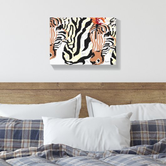 Canvas wikkels/Zebras (Insitu (Slaapkamer))