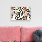 Canvas wikkels/Zebras Afdruk (Insitu (Woonkamer))