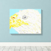 Canvas wikkelt de adelaar in afdruk (Insitu (Houten vloer))