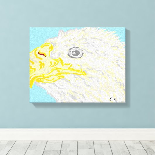 Canvas wikkelt de adelaar in afdruk (Insitu (Houten vloer))