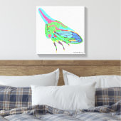 Canvas (wit) - Eikenboomcicade Afdruk (Insitu (Slaapkamer))