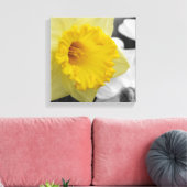 canvas with yellow narcissus afdruk (Insitu (Woonkamer))