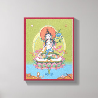 CANVAS - Witte Tara Afdruk
