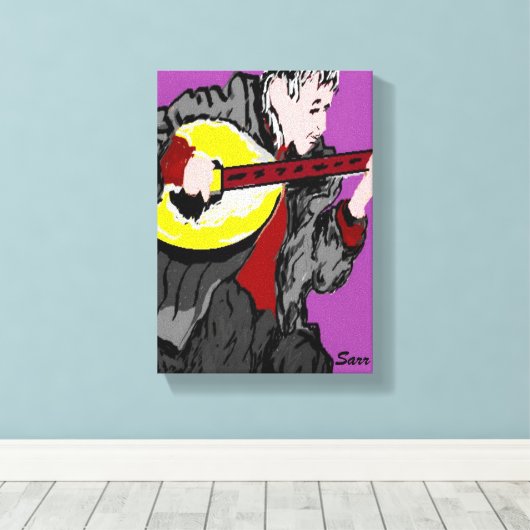 Canvas Wrap/A Musician (Insitu (Houten vloer))