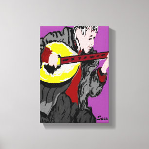 Canvas Wrap/A Musician Afdruk