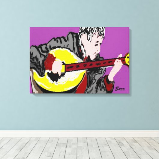Canvas Wrap/Bouzouki Player (Insitu (Houten vloer))