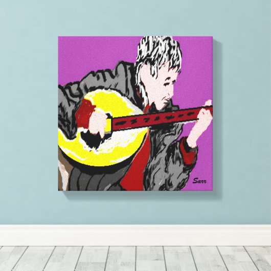 Canvas Wrap/Bouzouki Player (Insitu (Houten vloer))