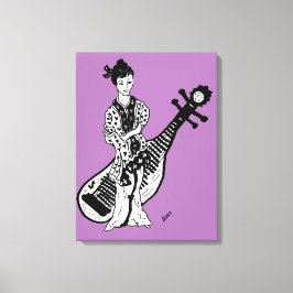 Canvas wrap Geisha Girl