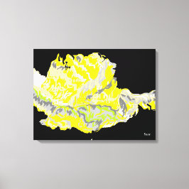 Canvas wrap/ Gele Rose