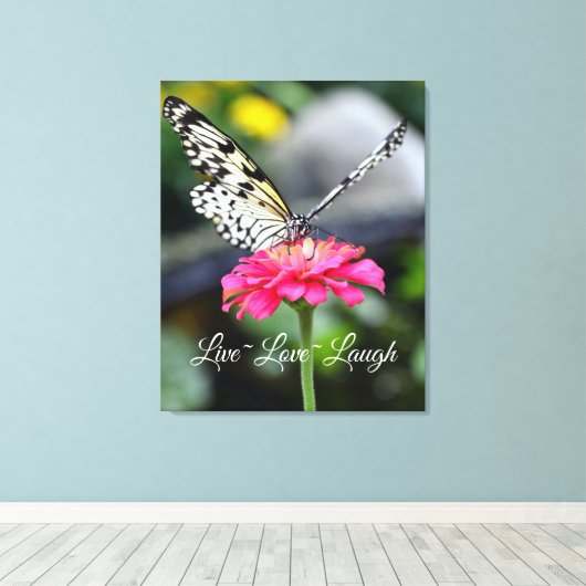 Canvas Wrap/Live Love (Insitu (Houten vloer))