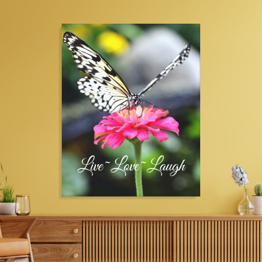 Canvas Wrap/Live Love Afdruk (Insitu (Woonkamer))