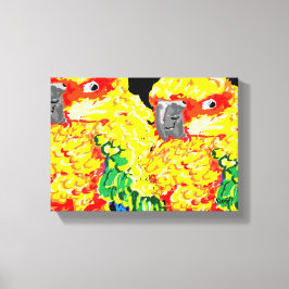 Canvas Wrap/Parrots Flock Samen