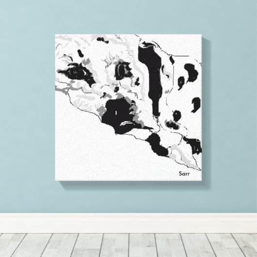 Canvas wrap Print/ Dalmatian (Insitu (Houten vloer))