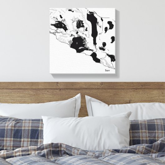 Canvas wrap Print/ Dalmatian (Insitu (Slaapkamer))