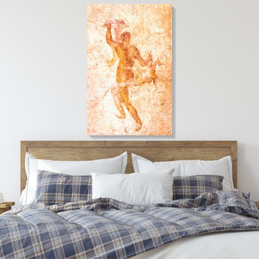 Canvas Wrap - Roman Fresco, Ancient Pompeii, Itali (Insitu (Slaapkamer))