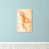 Canvas Wrap - Roman Fresco, Ancient Pompeii, Itali (Insitu (Houten vloer))