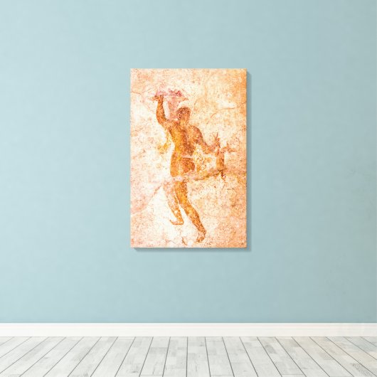 Canvas Wrap - Roman Fresco, Ancient Pompeii, Itali (Insitu (Houten vloer))
