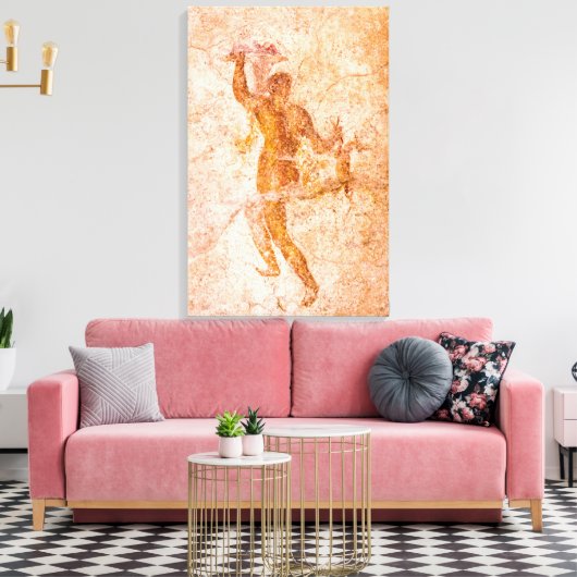 Canvas Wrap - Roman Fresco, Ancient Pompeii, Itali (Insitu (Woonkamer))