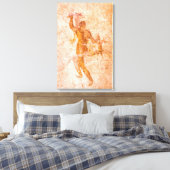Canvas Wrap - Roman Fresco, Ancient Pompeii, Itali Afdruk (Insitu (Slaapkamer))