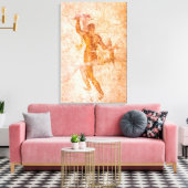 Canvas Wrap - Roman Fresco, Ancient Pompeii, Itali Afdruk (Insitu (Woonkamer))