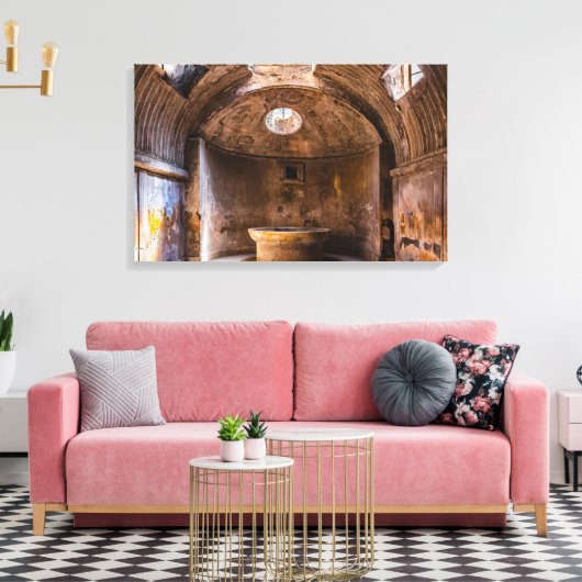 Canvas Wrap - Romeinse baden - Ancient Pompeii, It (Insitu (Woonkamer))