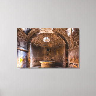 Canvas Wrap - Romeinse baden - Ancient Pompeii, It Afdruk