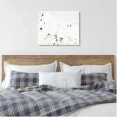 Canvas Wrap White Stallion in Motion (Insitu (Slaapkamer))