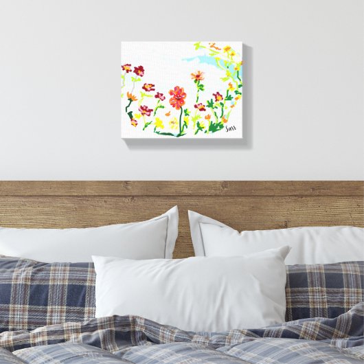 Canvas Wrap: Wild Flower's (Insitu (Slaapkamer))