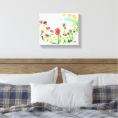 Canvas Wrap: Wild Flower's Afdruk (Insitu (Slaapkamer))