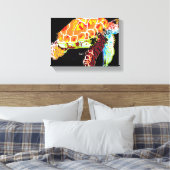 Canvas wrap Zee Schildpad / Sarr Afdruk (Insitu (Slaapkamer))