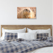 Canvas Wrap: Zwart-staart Prairie Hond Afdruk (Insitu (Slaapkamer))