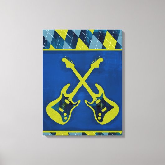 Canvas Wrapped Jr. Rock n' Roll / cross-gitaren Afdruk (Voorkant)
