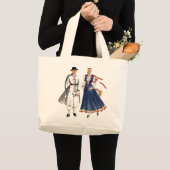 Canvas zak met tautu meita un dels grote tote bag (Voorkant (product))