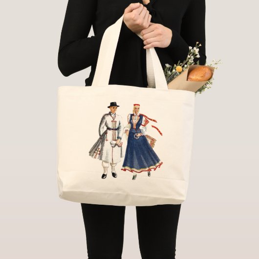 Canvas zak met tautu meita un dels grote tote bag (Voorkant (product))