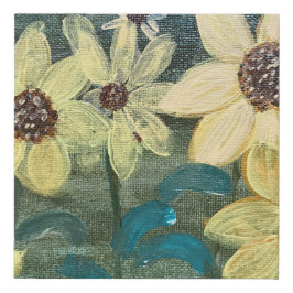 Canvas Zonnebloemen in de zon