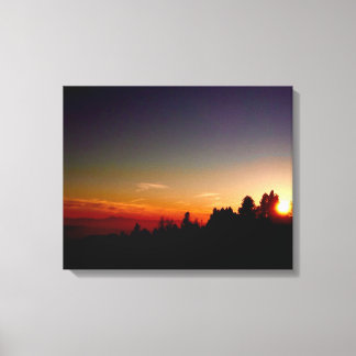 Canvas Zonsondergang Afdruk