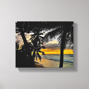 Canvas Zonsondergang Afdruk