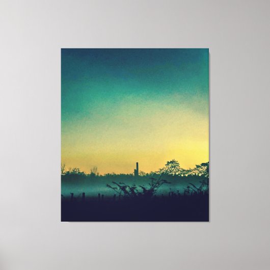 Canvas Zonsondergang Afdruk (Voorkant)