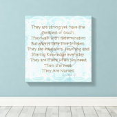 Canvas zuster Poem Wall Art: "Het zijn zusters!" (Insitu (Houten vloer))