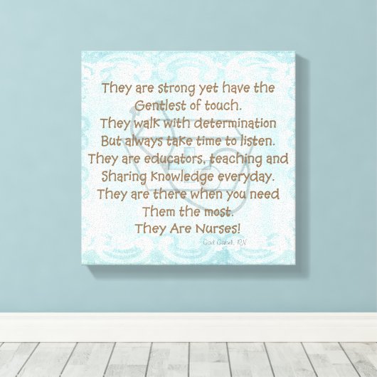 Canvas zuster Poem Wall Art: "Het zijn zusters!" (Insitu (Houten vloer))