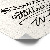 Canvasachtig | Octrooi op saxofoon Poster (Hoek)