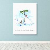 Canvasafdruk eiland was Niveau Canvas Afdruk (Insitu (Houten vloer))