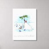 Canvasafdruk eiland was Niveau Canvas Afdruk (Voorkant)