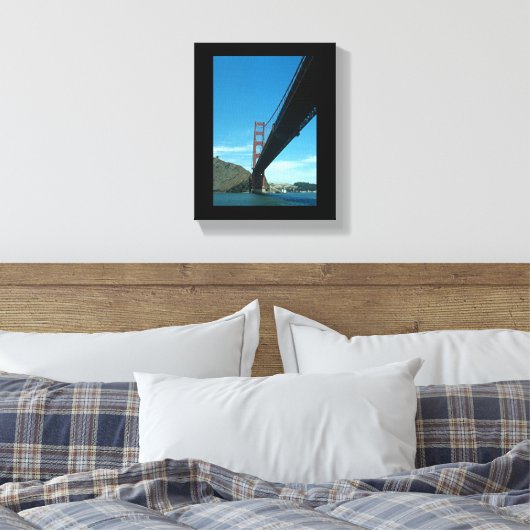 Canvasafdruk - Golden Gate Bridge Canvas Afdruk (Insitu (Slaapkamer))
