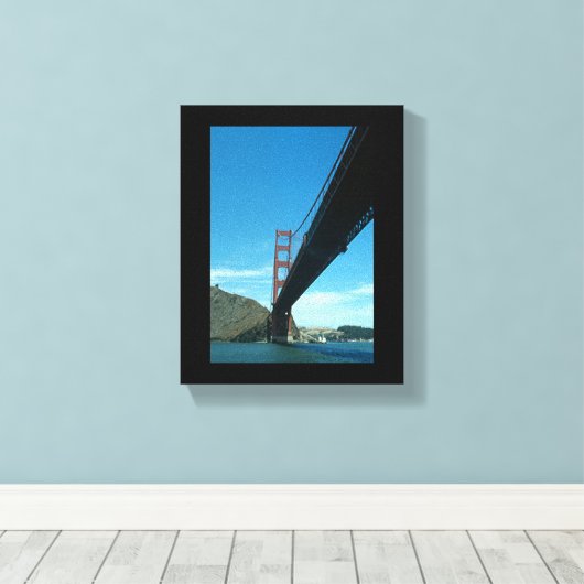 Canvasafdruk - Golden Gate Bridge Canvas Afdruk (Insitu (Houten vloer))