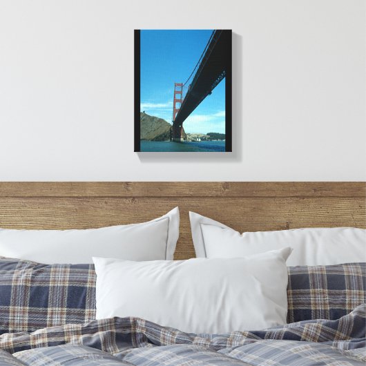 Canvasafdruk - Golden Gate Bridge Canvas Afdruk (Insitu (Slaapkamer))