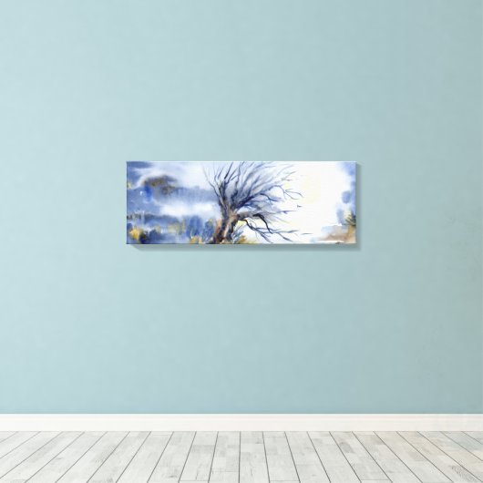 Canvasafdruk "Halloween Tree" Canvas Afdruk (Insitu (Houten vloer))