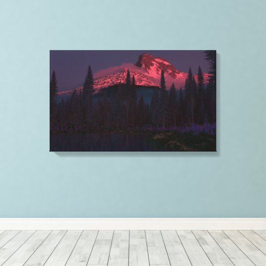 Canvasafdruk pinnacle (Dawn) Canvas Afdruk (Insitu (Houten vloer))