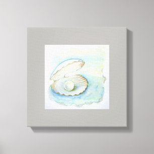 canvasafdruk "Seashell Pearl" Canvas Afdruk
