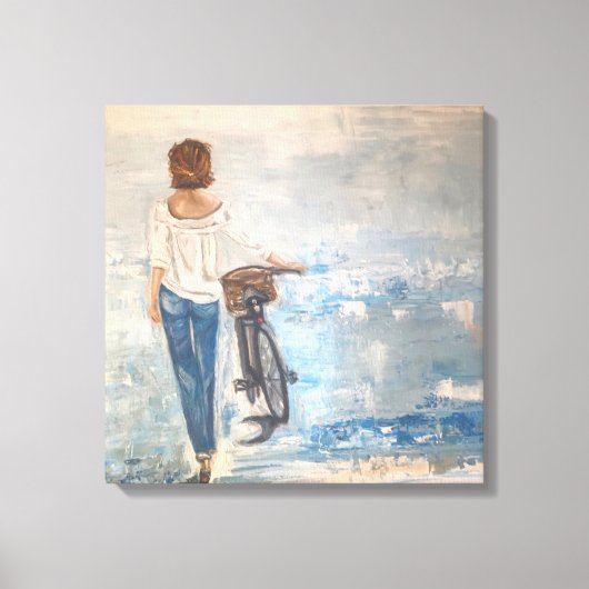 Canvasafdruk van oorspronkelijke olie op canvas (Voorkant)